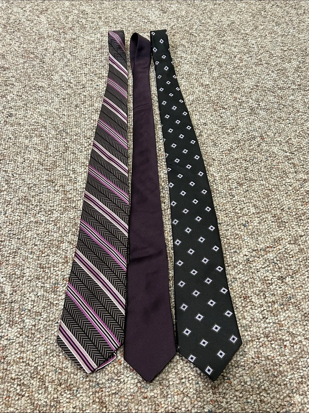 Theory Men's Purple and Black Tie Trio